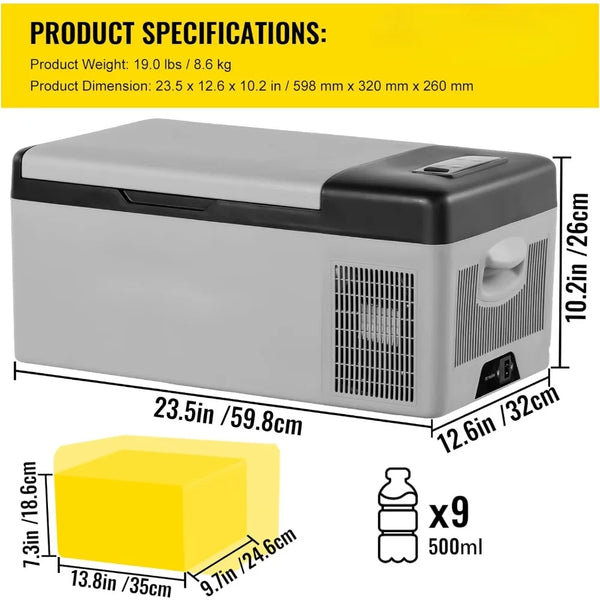 Portable Refrigerator Cooler 10 & 16 QT