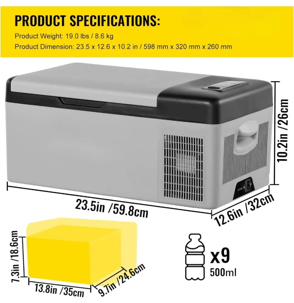 Portable Refrigerator Cooler 10 & 16 QT