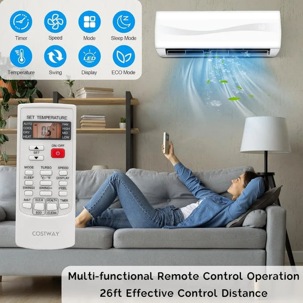 COSTWAY 12,000 BTU Mini AC Split-System