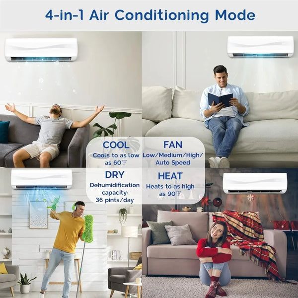 COSTWAY 12,000 BTU Mini AC Split-System