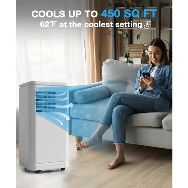 8000 & 10000 BTU Portable AC With Dehumidifier