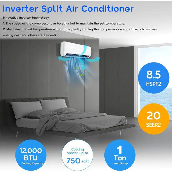 COSTWAY 12,000 BTU Mini AC Split-System