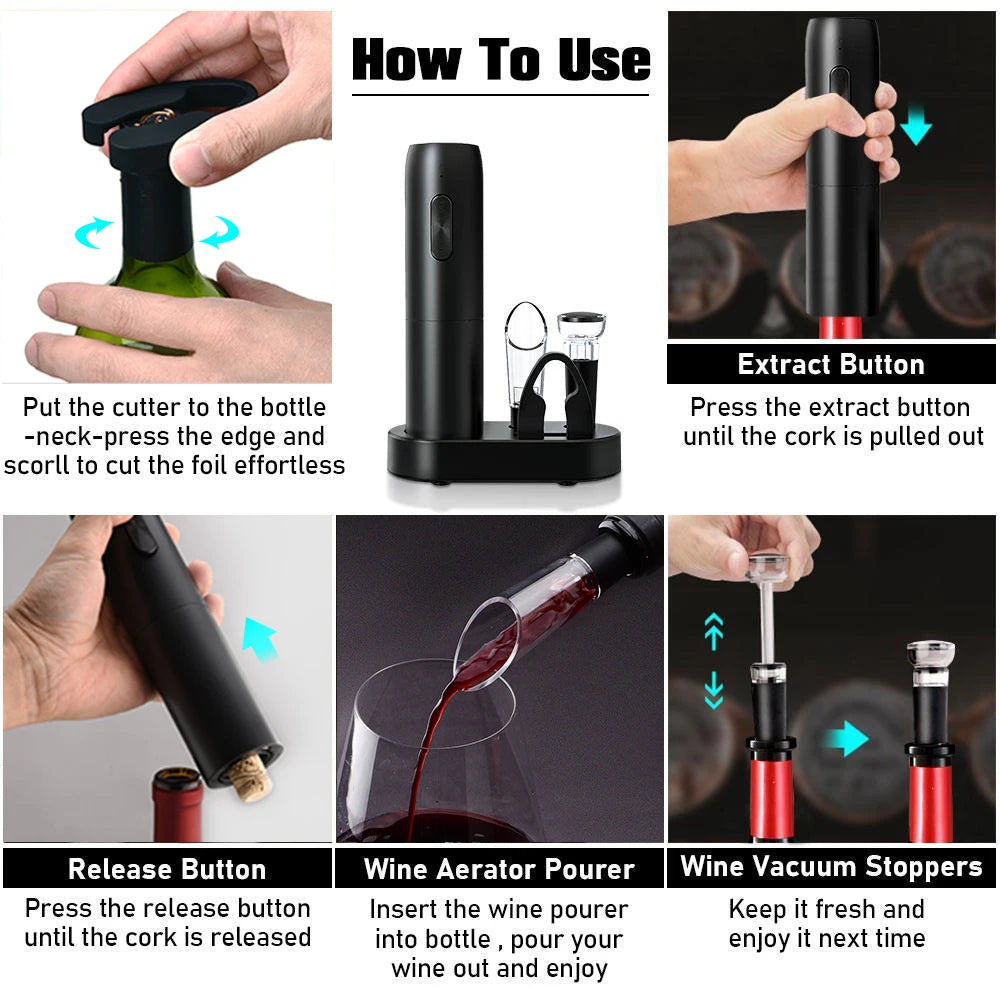 Automatic Wine Bottle Opener Kit