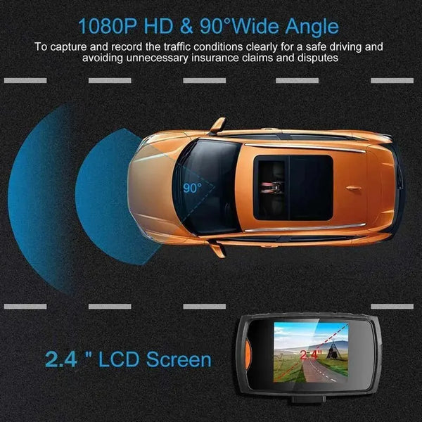 Dashcam with Wide Angle & Night Vision